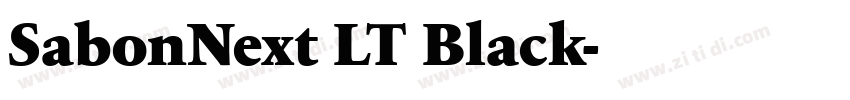 SabonNext LT Black字体转换